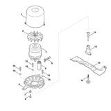 STIHL 6340-702-4900 inzetstuk positie 11 technische tekening