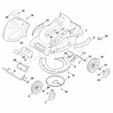 STIHL 6340-701-9905 gewicht positie 20 technische tekening