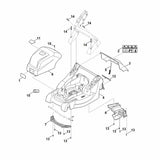 STIHL 6338-967-0115 typeplaatje RME 443 C positie 11 technische tekening