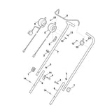 STIHL 6320-430-0415 dodemansschakelaar EUR positie 5 technische tekening