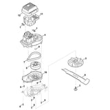 STIHL 6320-702-0100 mes positie 6 technische tekening