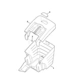 STIHL 6320-760-2110 bovenste gedeelte grasopvangbox compl. positie 2 technische tekening