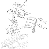 STIHL 6170-703-6200 console positie 2 technische tekening