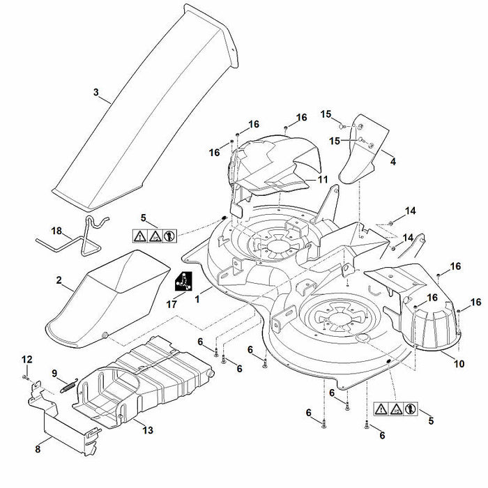 STIHL 6160-760-0911 maaiwerk compl. positie -1 technische tekening