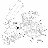 STIHL 6165-706-8200 beschermplaat positie 8 technische tekening