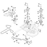 STIHL 9645-945-7699 ronde keerring 23x1,5 positie 2 technische tekening