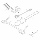 STIHL 6170-007-1000 set afstelonderdelen positie 4 technische tekening
