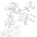 STIHL 6170-430-6501 bedieningspaneel positie 25 technische tekening