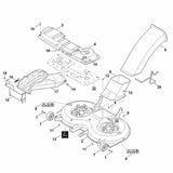 STIHL 6170-706-8210 beschermplaat positie 18 technische tekening