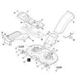 STIHL 6170-700-8551 behuizing positie 2 technische tekening