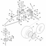 STIHL 6165-640-0101 T2-CHBF-2X3C-1TX1 positie 15 technische tekening