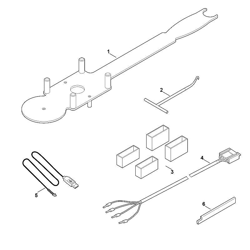 STIHL 6170-890-2210 montagegereedschap positie 6 technische tekening