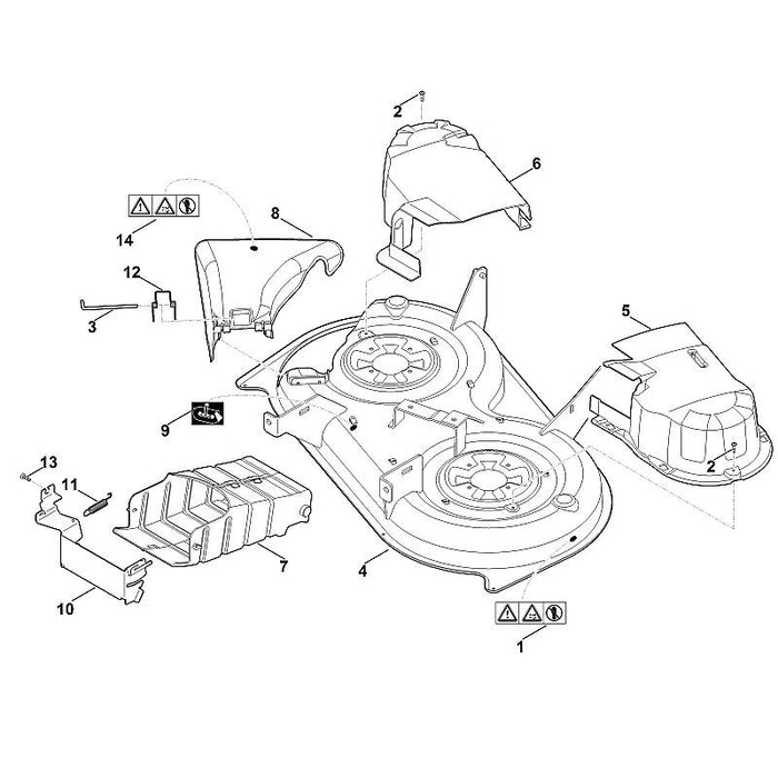 STIHL 6165-700-8516 behuizing positie 4 technische tekening