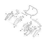 STIHL 6340-700-7505 kabel positie 13 technische tekening