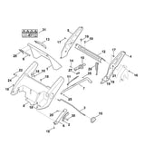 STIHL 6340-700-2701 klep compl. positie 1 technische tekening