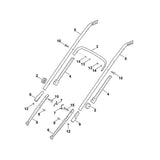 STIHL 9027-068-1901 platkopbout M8x38 positie 10 technische tekening
