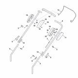 STIHL 6338-182-1300 helft behuizing positie 10 technische tekening