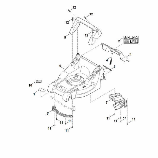 STIHL 6338-700-2701 klep compl. positie 3 technische tekening