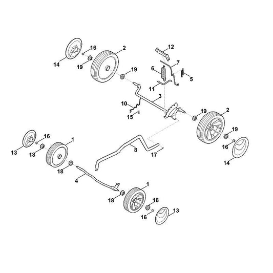 STIHL 6338-700-2405 as positie 3 technische tekening