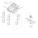 STIHL 6338-967-1505 typeplaatje RM 443 T positie 6 technische tekening