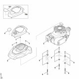 STIHL 6364-967-1510 typeplaatje RM 650 VS positie 101 technische tekening