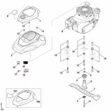 STIHL 6374-967-1500 typeplaatje RM 655 V positie 101 technische tekening
