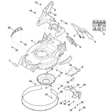 STIHL 6374-700-8511 behuizing positie 4 technische tekening