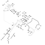 STIHL 6374-764-0200 schakelhendel positie 10 technische tekening