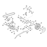 STIHL 6378-704-2100 V-riem positie 9 technische tekening