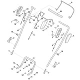 STIHL 6383-764-0631 helft behuizing positie 11 technische tekening