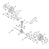 STIHL 6383-704-2120 V-riem positie 11 technische tekening