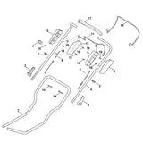 STIHL 0000-703-3101 kabelclip positie 2 technische tekening