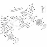 STIHL 0000-700-0425 wiel 200 positie 9 technische tekening