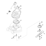 STIHL 0000-702-5005 messenbus positie 1 technische tekening