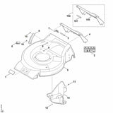 STIHL 6371-967-1810 Typeplaatje RM 253.0 T positie 8 technische tekening