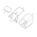 STIHL 6378-700-3101 frame positie 1 technische tekening