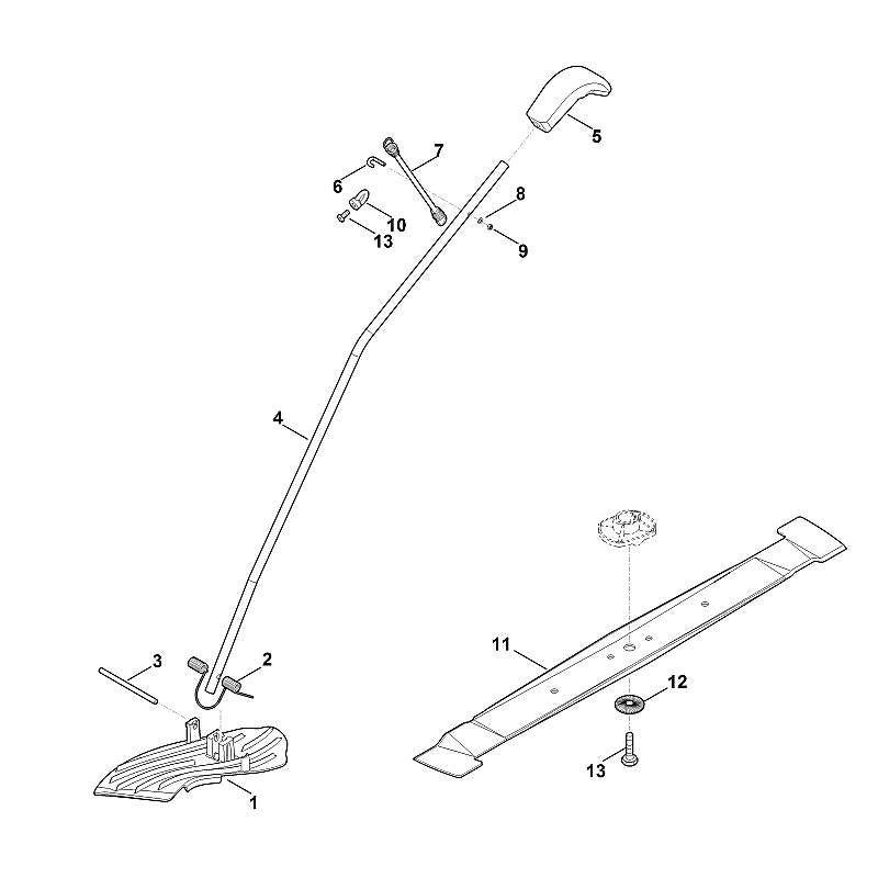 STIHL 6907-766-8340 mulchhulpstuk positie 1 technische tekening