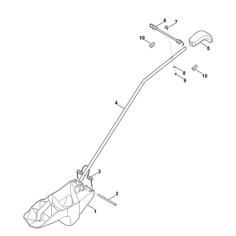 STIHL 6907-763-0400 beugel positie 7 technische tekening