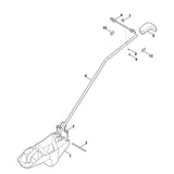 STIHL 6907-703-9020 pen positie 2 technische tekening