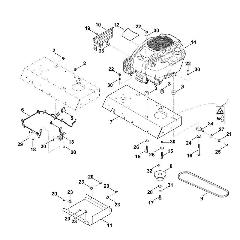STIHL 6001-706-8212 beschermplaat positie 10 technische tekening