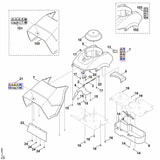 STIHL 6012-700-8522 behuizing positie 5 technische tekening