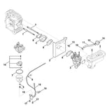STIHL 0004-120-5100 magneetklep positie 16 technische tekening