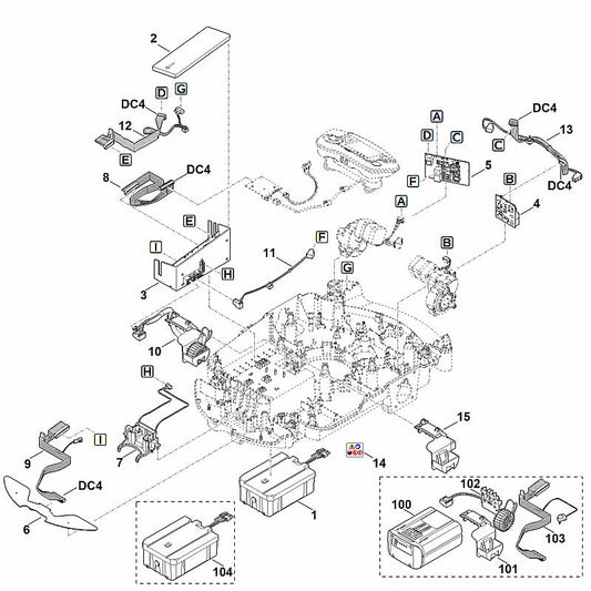 STIHL 6309-430-1402 elektronicamodule positie 3 technische tekening