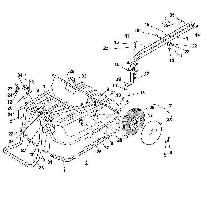 STIHL 6907-731-8222 stang positie 17 technische tekening