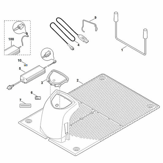 STIHL 6309-890-3100 onderhoudsbok positie 1 technische tekening