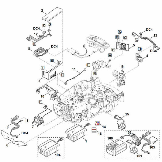 STIHL 6309-430-1426 elektronicamodule positie 3 technische tekening