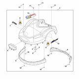 STIHL 6309-706-7306 stootstrip (voor) positie 5 technische tekening