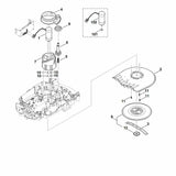STIHL 6309-763-6400 draaigreep positie 9 technische tekening