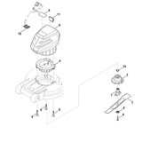 STIHL 6338-967-0185 typeplaatje RMA 443 TC positie 8 technische tekening