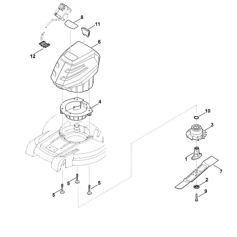 STIHL 6338-967-0185 typeplaatje RMA 443 TC positie 8 technische tekening